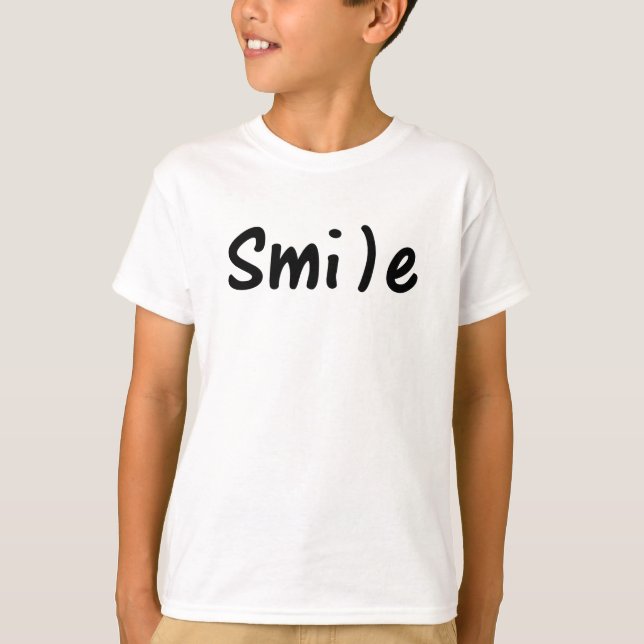 Bild för sjömil Lycklig Ord T Shirt (Framsida)