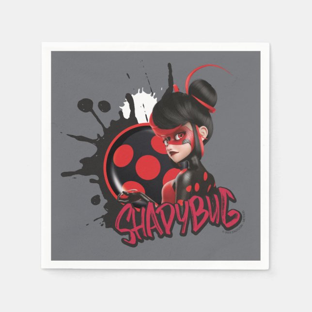 Bild för spegelvänd skuggfelstecken pappersservett (Framsidan)