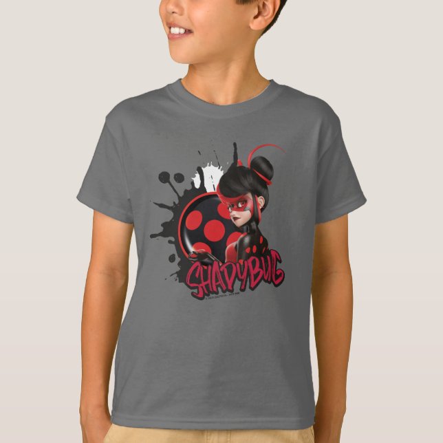 Bild för spegelvänd skuggfelstecken t shirt (Framsida)