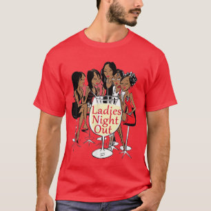 Bild för svarta flickor i dam nattetid t shirt