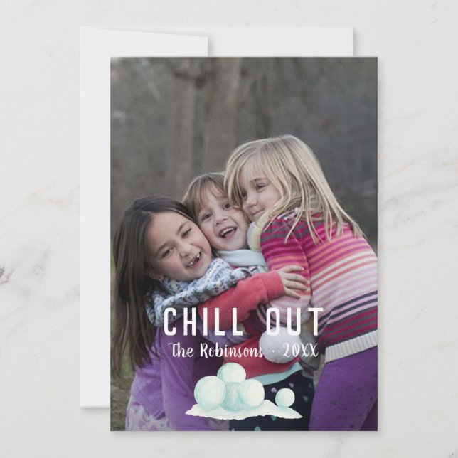 Bild för textöverlägg för Snö-julfamiljen Julkort (Framsida)