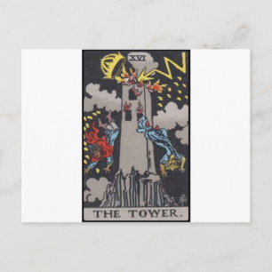 Bild för Torn Tarot-kort Vykort