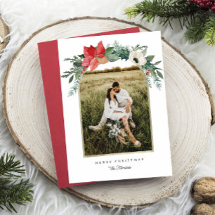 Bild för Vinter-Blommigt Julkort