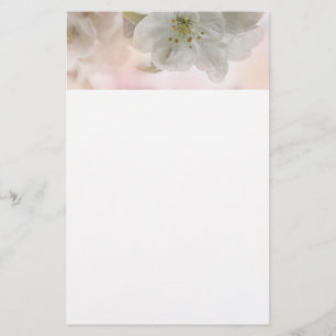 Bild för vit äppelBlommar Brevpapper