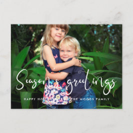 Bild för Whimsical calligraphy Season's Greetings Vykort