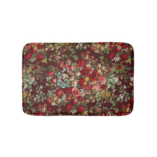 Bild från 1800-talets industrikonst badrumsmatta (Framsidan)