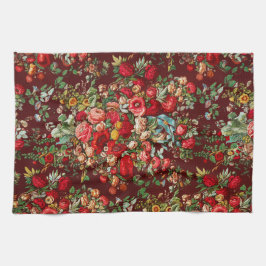 Bild från 1800-talets industrikonst kökshandduk