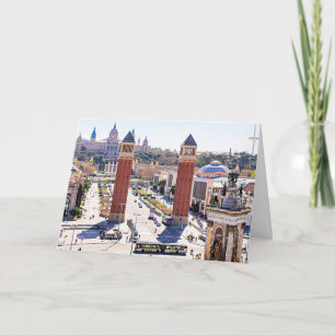 Bild från Barcelona, Spanien cityscape Kort