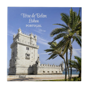 Bild från Belém Torn, Lissabon, Portugal Kakelplatta