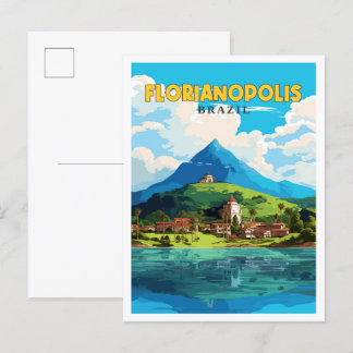 Bild från Florianopolis i Brasilien vintage resor Vykort