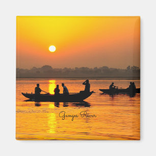 Bild från Ganges River, bildlandskap Magnet