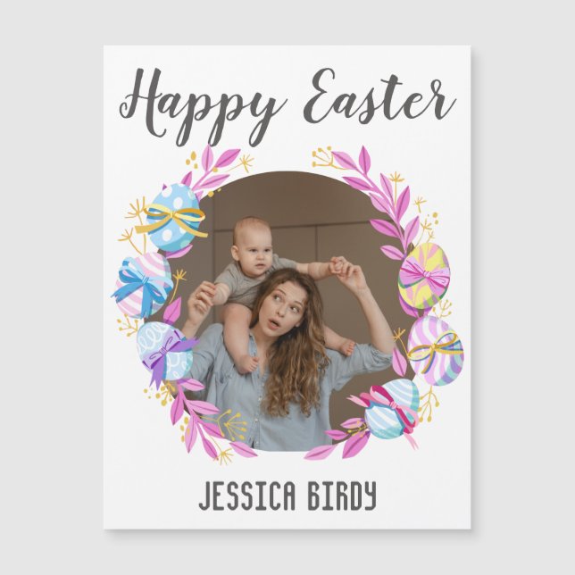 Bild från glad påsk, påskhare mamma & baby (Framsida)