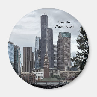 Bild från Seattle Washington City. Magnet
