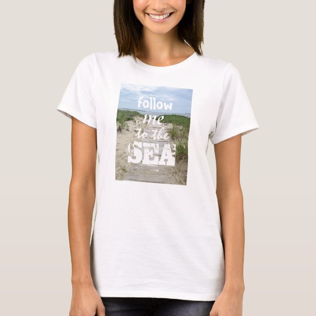 Bild från sommarstrand tee shirt (Framsida)