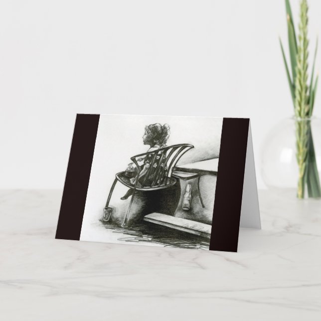 Bild ger mig ett hälsningskort för min verklighet kort (Framsida)