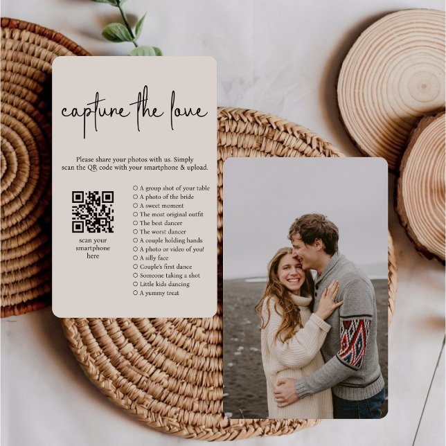 Bild Hunt I Spy Bröllop spelfångst Kärlek QR Inbjudningar (Skapare uppladdad)