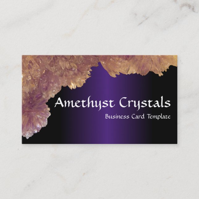 Bild i Amethyst Crystals Visitkort (Framsida)