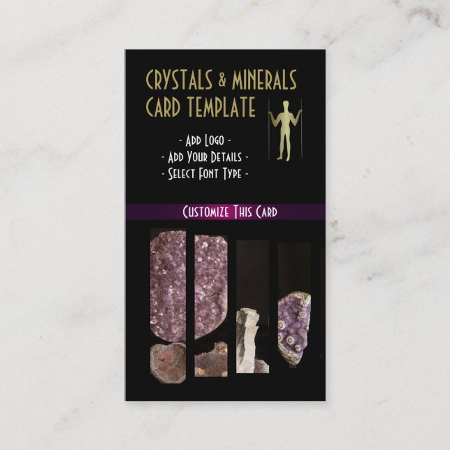 Bild i Amethyst & Gemstone Minerals Visitkort (Framsida)