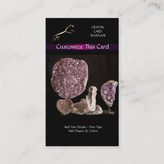 Bild i Amethyst & Gemstone Minerals Visitkort (Framsida)