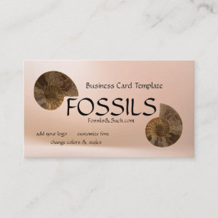Bild i Ammonites Fossils Visitkort