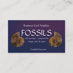 Bild i Ammonites Fossils Visitkort