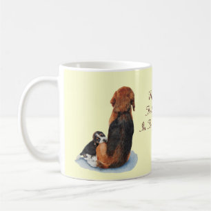 bild i den söta marionettbeagle-grädden morsa hu kaffemugg