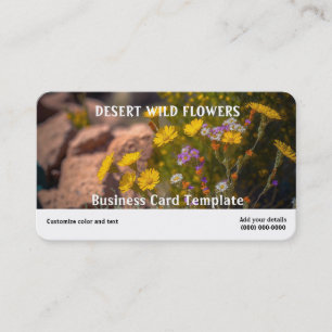 Bild i Desert Vild Flowers Visitkort