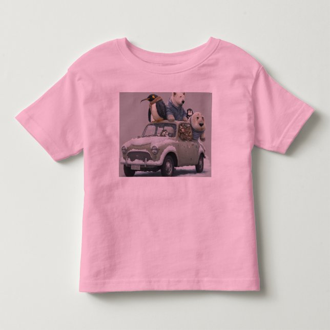 bild i en djurgrupp. t shirt (Framsida)