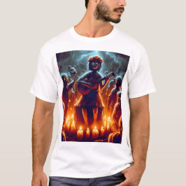 bild i en grupp zombie med gitarr t shirt