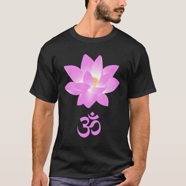 Bild i en Rosa Lotus Flower T Shirt (Framsida)