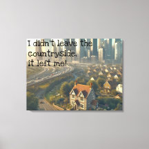 Bild i en söt stuga med en närliggande stad