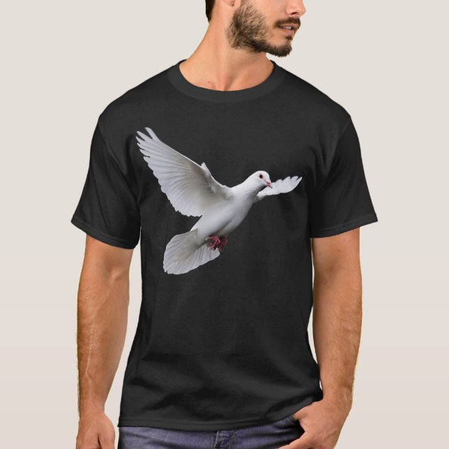 Bild i en vit duva t shirt (Framsida)