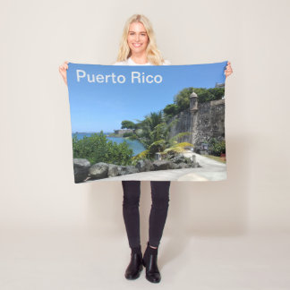 Bild i Gamla San Juan i Puerto Rico Fleecefilt