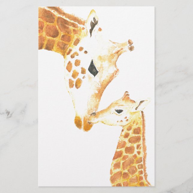 Bild i giraffe och hennes baby (Framsida)