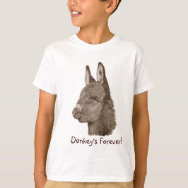 bild i mycket söt åsna för barn t shirt