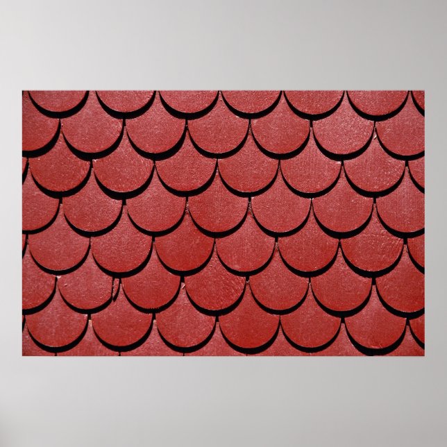 Bild i Röda tak, Schweiz Poster (Framsidan)