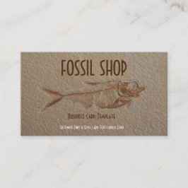 Bild i Sandstone Fish Fossil Visitkort