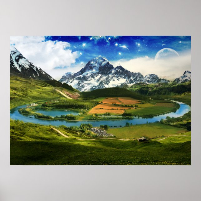 bild i soluppgången poster (Framsidan)