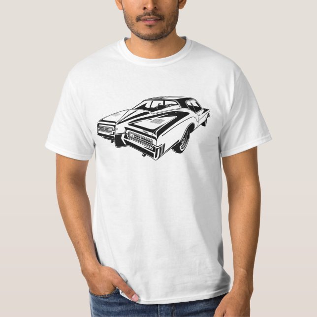 Bild Illustration Buick Riviera GS 1971 bakre T Shirt (Framsida)