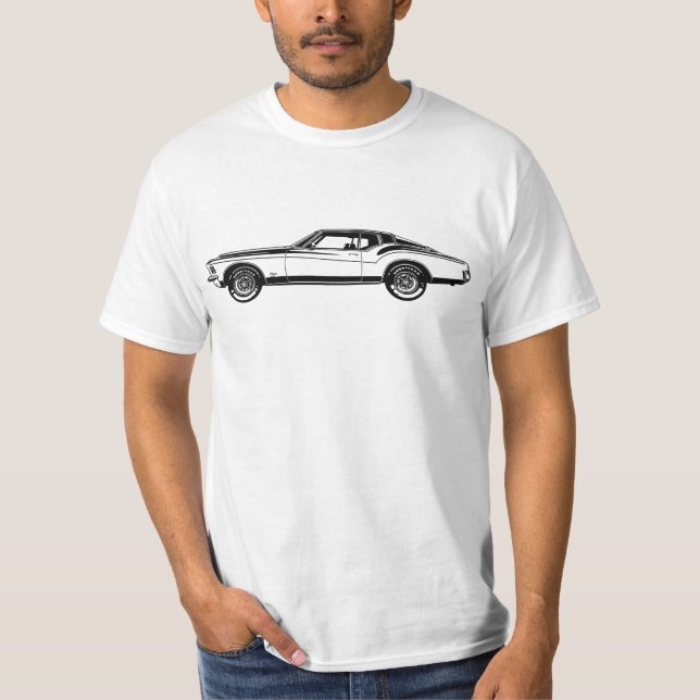Bild Illustration Buick Riviera GS 1971 side T Shirt (Framsida)