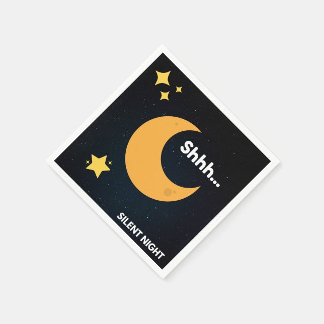 Bild jul - tyst natt pappersservett (Hörn)