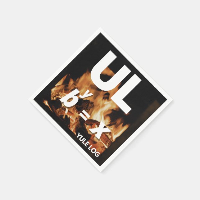 Bild jul - Yule-logg Pappersservett (Hörn)