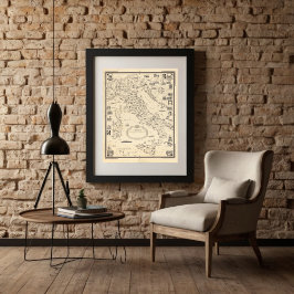 Bild Karta i Italien efter Chase 1935 Poster