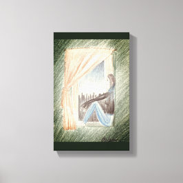 Bild "Kvinnor i fönster" på arbetsytan