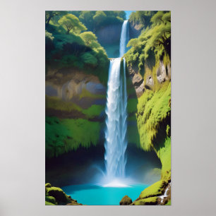 Bild - liggande bergsområden - vattenfallets natur poster