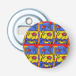 Bild med fiskmodern konst flasköppnare