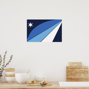 Bild med Flagga av Columbia, South Carolina Poster