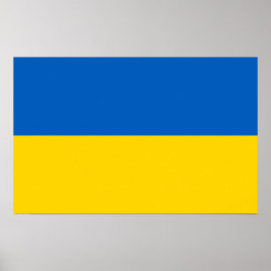 Bild med Flagga av Ukraina Poster