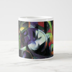 Bild med nötkreatur av Franz Marc, Vintage Art Jumbo Mugg