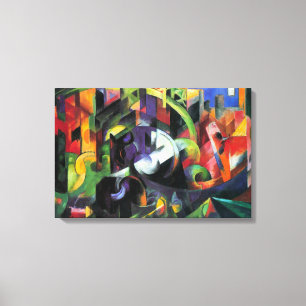 Bild med nötkreatur av Franz Marc, Vintage konst